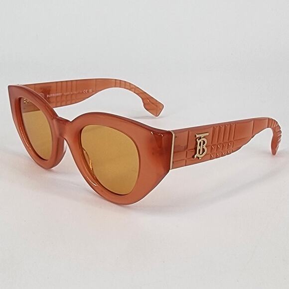 Burberry Meadow Orange Phantos Women's Sunglasses Women’s Size: 47x25x140 - Picture 11 of 13
